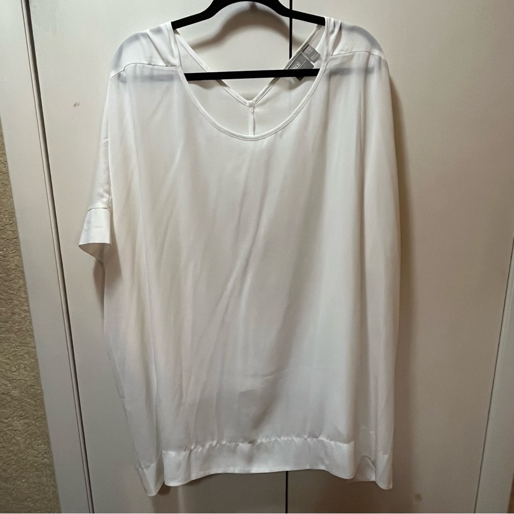 ASOS White Boxy Oversized Blouse